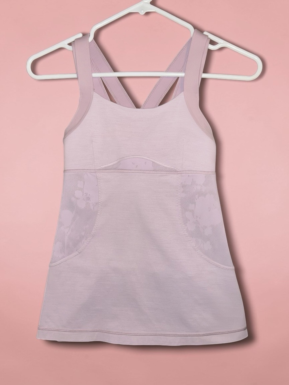Lululemon Chaturanga Tank in the color Rose Quartz. NWOT